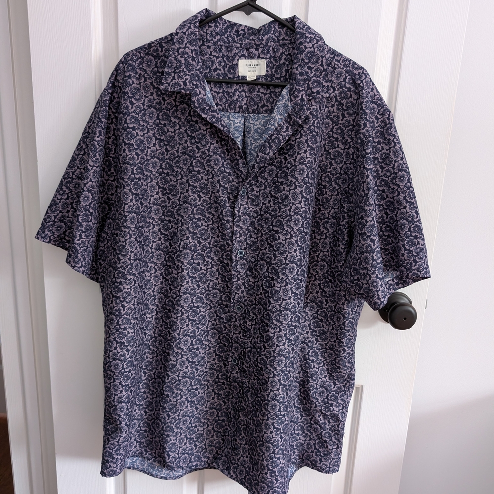 Julian & Mark Men's Floral Button Up Shirt XXL Tall